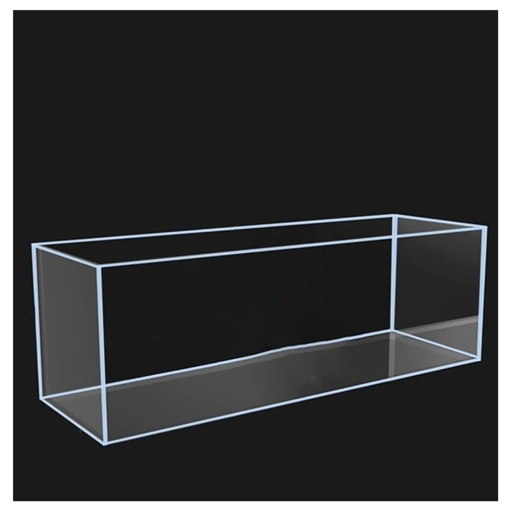 Acrylic Water Tank Deep and Shallow Sink Five-Sided Tray, 2 in Thickness Fish Tank Shooting Transparent Water Tank Pool, Food and Cosmetics Storage Box(20x20x25cm/7.8x7.8x9.8in)