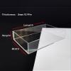Acrylic Water Tank Deep and Shallow Sink Five-Sided Tray, 2 in Thickness Fish Tank Shooting Transparent Water Tank Pool, Food and Cosmetics Storage Box(20x20x25cm/7.8x7.8x9.8in) view 2