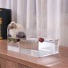 Acrylic Water Tank Deep and Shallow Sink Five-Sided Tray, 2 in Thickness Fish Tank Shooting Transparent Water Tank Pool, Food and Cosmetics Storage Box(20x20x25cm/7.8x7.8x9.8in) view 3