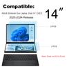 4 Pack Blocking Blue Light Screen Protector for New 2025-2024 ASUS Zenbook Duo 2-in-1 Laptop Dual 14 OLED (UX8406) Touch Display- Anti Blue Light Glare Shield (2 Sets - Primary and Secondary Screens) view 2