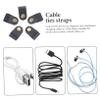 Mikikit 5pcs Cord Organizers for Audio Usb Video Cables Artificial Wrap Management Straps for Tidy Home Office and Compact view 4