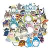 50Pcs Cartoon Totoro Themes Waterproof Stickers for Water Bottle Cup Laptop Bike Skateboard Luggage Box Vinyl Graffiti Patches BRJKT view 1