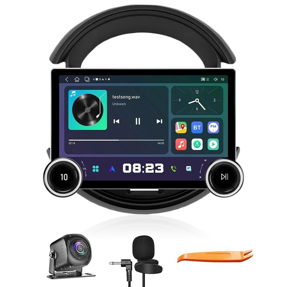 Display Knobs CarPlay/Android Auto Autoradio Android FM Radio Car Navigation Stereo Pad Player GPS 11.8" QLED Touch Screen BT WiFi 2 Din Headunit Tablet for Suzuki S-Presso 2019-2025 Octa Core 4G+64G