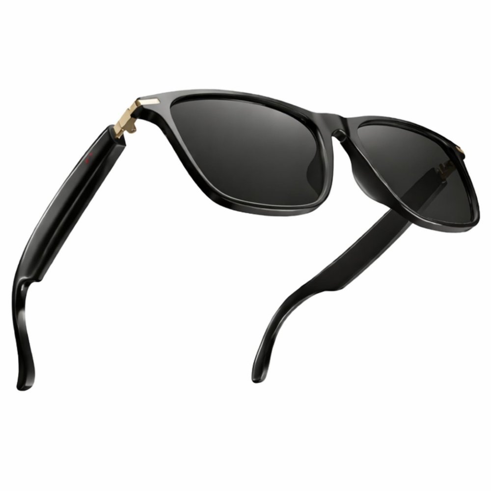 Tulbeys Smart Glasses for Men Women - Bluetooth Audio Sunglasses with Polarized Lenses - Wireless Headphones, Hands-Free Calling, UV Protection, Open Ear, IP67 Waterproof for Driving Fishing Walking
