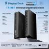 WAVLINK Pro Docking Station 5 Monitors, PD100W DisplayLink Dock Support Five 4K Displays for Mac & Windows, 2X DP 1.4(Dual 8K@60Hz), 2X HDMI 2.0, Alt HDMI, 2.5Gbps Ethernet, Driver Required DL7400 view 2