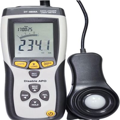 Light Meter Digital Illuminance Meter Luminance Meter Indoor Lighting Brightness Test Lux Meter DT-8809A