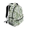 AMmao Backpack for Boys Girls Green Fern Leaves Pattern Shoulder Bag Elementary Middle High School Bookbag Laptop Bags Casual Daypack Rucksack for Men Women Teens Outdoor Travel M view 2