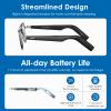 AI Glasses for Men and Women, Smart Glasses Powered by ChatGPT, AI Real-time Translation with 147 languages, Wireless Bluetooth Glasses Open Ear Calling with Speakers, AI Audio Eyewear for Meeting view 4