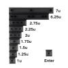 10Pcs DSA Blanks Keycaps 2.25U 2.75U 1U 1.25U 1.5U 1.75U 6.25U 7U Key Caps for Mechanical Keyboards view 3
