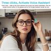 Tulbeys Smart Glasses for Men Women, Bluetooth Audio Glasses with Open Ear Design, Wireless Headphones, Hands-Free Calling, Voice Assistant Support, IP67 Waterproof, 6H Playtime for Working Relaxing view 4