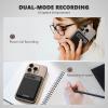 AI Voice Recorder, Voice Recorder AI Technology for Transcription & Summarization with Magnetic Housing, App Control,112 Languages, 64GB Memory, Audio Recorder for Lectures, Meetings, Gray view 3