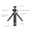 Mtlavishness Camera Tripod 1/4in Screw Cold Shoe Port 360 Degree Rotation Extendable Sturdy Stable Aviation Grade Aluminum Alloy with 8kg Load Capacity for Desktop and Handheld view 3