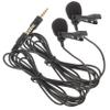 BAZEITFLOW 2pcs Clip Lapel Microphone for Lectures Recording and Vlogging Lavalier Mic Connector Portable and Design for Teachers and Content view 1
