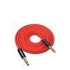 YWZBQL Wen ST Audio AUX Cable 3.5mm Ja-ck Cable 4 Poles Nylon Braided Headphones AUX Extension Cable for Microphone Car MP3 MP4(Silver,0.5M) view 3