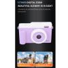 1080P Digital Camera with 48MP Dual Lens, 15x Optical Zoom, LED Flash, WiFi Transfer, Compact HD Video Camera for Travel and Daily Photography (Violet) view 3