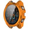 3 Pack Hard Case with Screen Protector for Garmin Tactix 8 AMOLED 47mm/51mm, Ultra-thin PC Protective Shockproof Bumper Cover (Orange/Black&blue/Dark Gray, Garmin Tactix 8 AMOLED 51mm) view 4
