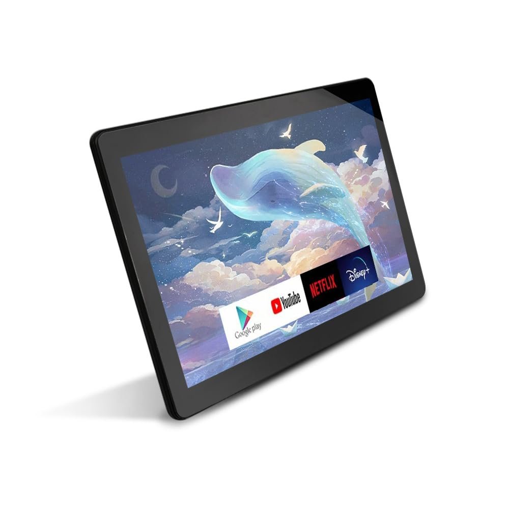 10.1 inch 4G+32G One Android car TV Headrest Video Players Touch Screen with WiFi, Car Back Seat TV Monitors, IPS Touch Screen Play Movies