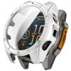 3 Pack Hard Case with Screen Protector for Garmin Tactix 8 AMOLED 47mm/51mm, Ultra-thin PC Protective Shockproof Bumper Cover (Clear/Silver/Dark Gray, Garmin Tactix 8 AMOLED 51mm) view 3