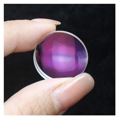 20mm Series Glued Lens 23F213 24F41 25F50 25.5F262 26F100 Telescope Collimator Doublet Cemented Lens Accessory(20F89 Red Film)