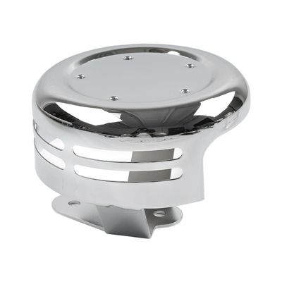 GZYF CNxinn10 1 Pc Iron 5 Hole Point Horn Cover Chrome for Big Twin and for Sportster XL Models 1991-up