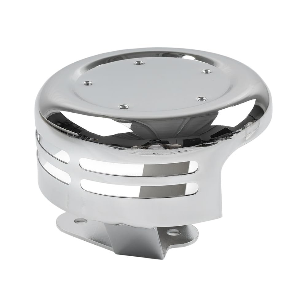 GZYF CNxinn10 1 Pc Iron 5 Hole Point Horn Cover Chrome for Big Twin and for Sportster XL Models 1991-up