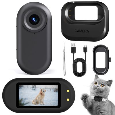 KDNRHE Mini Body Camera, 1080p Wearable Thumb Size Cam with Charging Case, Pet Camera, POV Cam with Motion Detection, Photo Shooting, Video Recording for Cat, Dog, Sport, Waterproof, Black