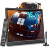 Feihe 15.6 inch Small Kitchen TV with ATSC Tuner/HDMI/USB/AV, Built-in TV Steel Stand and Remote Control for Bedroom,RV,Camping,Outdoor or Office view 1
