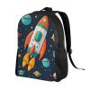 GTKSYNVE Space Ship Cartoon Travel Backpack for Women Men Large Laptop Bag 16.1Inch College Bag Casual Daypack view 2