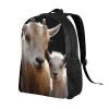 GTKSYNVE Cute goat baby with mother Travel Backpack for Women Men Large Laptop Bag 16.1Inch College Bag Casual Daypack view 2