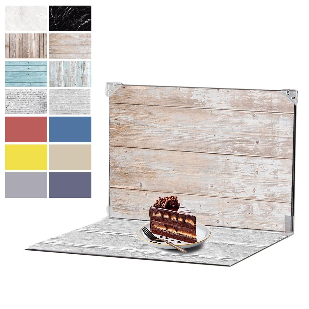 7Pcs 14Patterns Table Photo Backdrop Board Small Product Photography Suitable for Food,Jewelry,Cosmetics(Small Size 16.5x11.5in)
