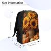 GTKSYNVE Pumpkin and Sunflower Travel Backpack for Women Men Large Laptop Bag 16.1Inch College Bag Casual Daypack view 4