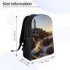 GTKSYNVE Lighthouse Rocks Seaside Travel Backpack for Women Men Large Laptop Bag 16.1Inch College Bag Casual Daypack view 4