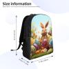 GTKSYNVE Easter Colorful Eggs Travel Backpack for Women Men Large Laptop Bag 16.1Inch College Bag Casual Daypack view 4