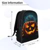 GTKSYNVE Happy Halloween Pumpkin Travel Backpack for Women Men Large Laptop Bag 16.1Inch College Bag Casual Daypack view 4