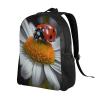 GTKSYNVE Ladybug Daisy Travel Backpack for Women Men Large Laptop Bag 16.1Inch College Bag Casual Daypack view 2