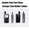 2-Pack 4G LTE PoC Long Range Walkie Talkies with SIM Cards - Unlimited Range Global Push-to-Talk Radios, Portable One-Touch PTT Two-Way Radios for Outdoor, Construction & Fleet Communication view 2
