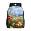 GTKSYNVE Meadow and Daisy Flowers Travel Backpack for Women Men Large Laptop Bag 16.1Inch College Bag Casual Daypack view 1