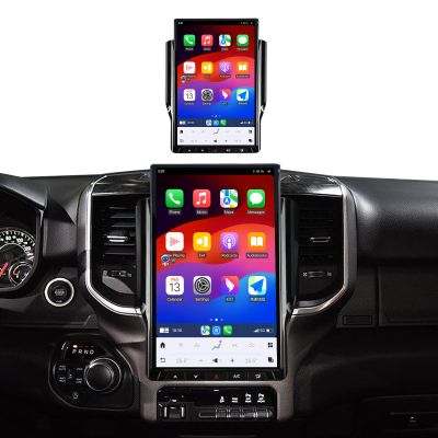 Foforfor 14.4 Inch Android 13 Car Radio for Dodge RAM 1500 2500 3500 2019-2022 Trucks Stereo Upgrade HeadUnit Multimedia IPS Touch Screen Android Auto/Carplay Player GPS Navigation (8RAM+128ROM)