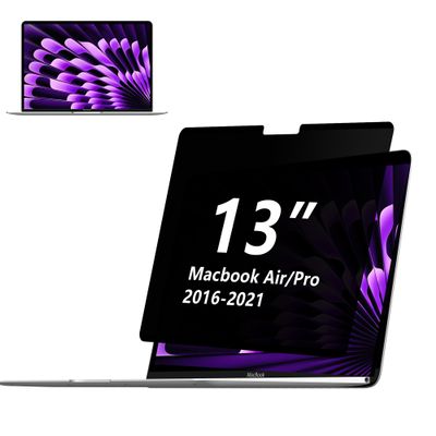 Adeway Privacy Screen for Macbook Pro 13 Inch (2016-2022, M1, M2) / Macbook Air 13 in (2018-2021, M1), Anti-spy, Blue Light Reduction & Anti-Glare, Ideal for Office and Travel Use