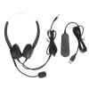Multizenic Professional Call Center Headset with USB Port, Noise Reduction Technology, Adjustable Design and Rotating Microphone for Clear Communication in Telemarketing, Online Classroom view 1