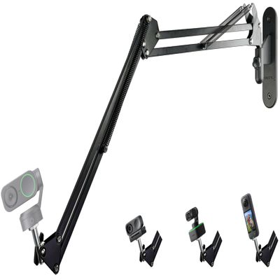 Link-2C Webcam Wall-Mount Holder Stand Compatible with Insta360 Link 2 / Link 2C / Link PTZ 4K Webcams and X4 X3 X2 Action Cameras