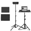 COPLKY Projector Tray Shelf Stand Platform Holder 1/4 Conversion Screw for Projector Tripod Plate Monitors Shelf Laptop Holder view 2
