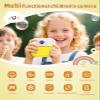 DITUPAN Kids Camera Instant Print for Christmas Birthday Gifts Age 5-12,Selfie Digital with 1080P Videos Toddler Portable Travel Toy 6 7 8 9 10 11 Year Old Boys Girls-Yellow view 2