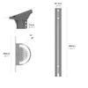 Starlink Mount Gen 3 Pivot Heavy Duty V3/Generation 3 Mounting Kit Include Pipe Adapter Tilted 20, Compatible with Standard Dish view 2