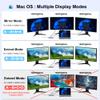 USB C Docking Station Dual Monitor for Dell/HP/Lenovo/Mac Laptop, Dual HDMI Adapter for 2 Monitors, 14 in 1 Laptop Docking Station Dual Monitor with 10Gbps USB/HDMI/VGA/PD/Ethernet/SD/TF/Audio/Mic view 4
