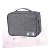 Holibanna Travel Storage Bag for Data Cables Power Banks and Electronics Polyester Organizer Case for Grey view 2