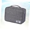 Holibanna Travel Storage Bag for Data Cables Power Banks and Electronics Polyester Organizer Case for Grey view 3