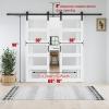 72 x 96 inch (Double 36x96 Door) Glass Barn Door with Sliding Hardware Kit,Fit 68-70in Wide Opening view 2