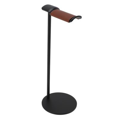 Yunir Headphone Stand,Headset Holder,Aluminum Alloy Earphone Stand with Supporting Bar,Solid Base for Most Headphones Size (Silver) (Black)