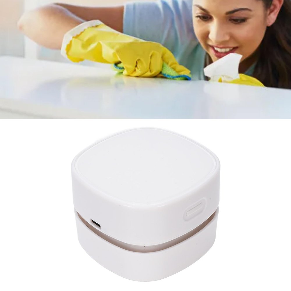 Handheld Desktop Dust Vacuum Cleaner, Cordless Strong Suction, Large Dust Collection Box for Desk Home Office Car Cleaning, USB Rechargeable Detachable Portable Mini Table Vacuum
